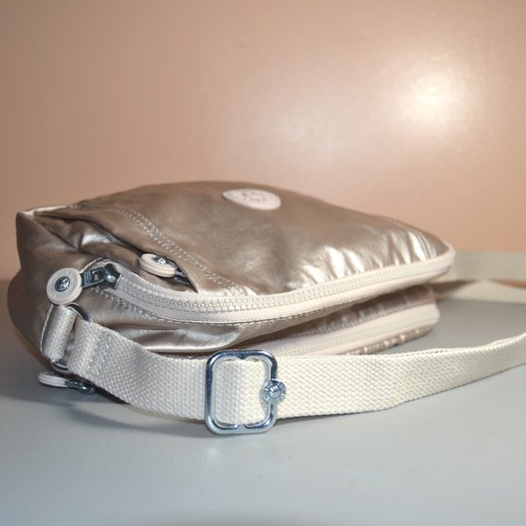 Kipling Benci Like New Metallic Gold Crossbody Bag - Picture 16 of 16